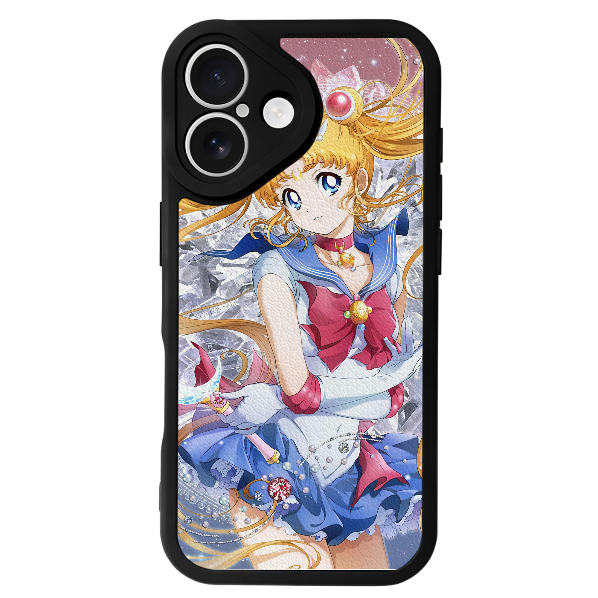 （画像用） 美少女戦士セーラームーン Sailor Moon 【iPhone 16シリーズ対応】シリコンスマホケース（レザー調） 材質：シリコン